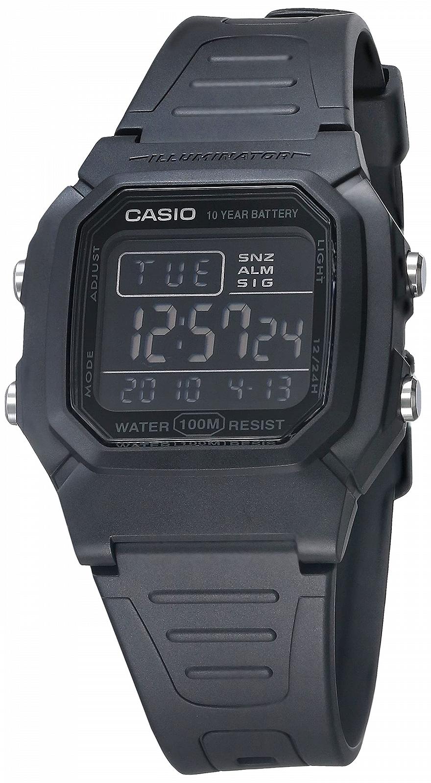 Годинник Casio Classic W-800H-1BVCF чоловічий чорний, фото №1