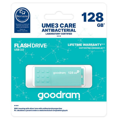 USB флеш накопитель Goodram 128GB UME3 Care Green 3.2 (UME3-1280CRR11), фото №3