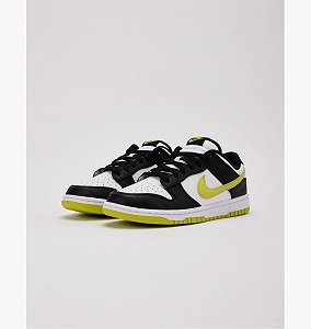 Кроссовки Nike Dunk Low Black/Bright Cactus размер 44 synthetic.ua - Фото 1