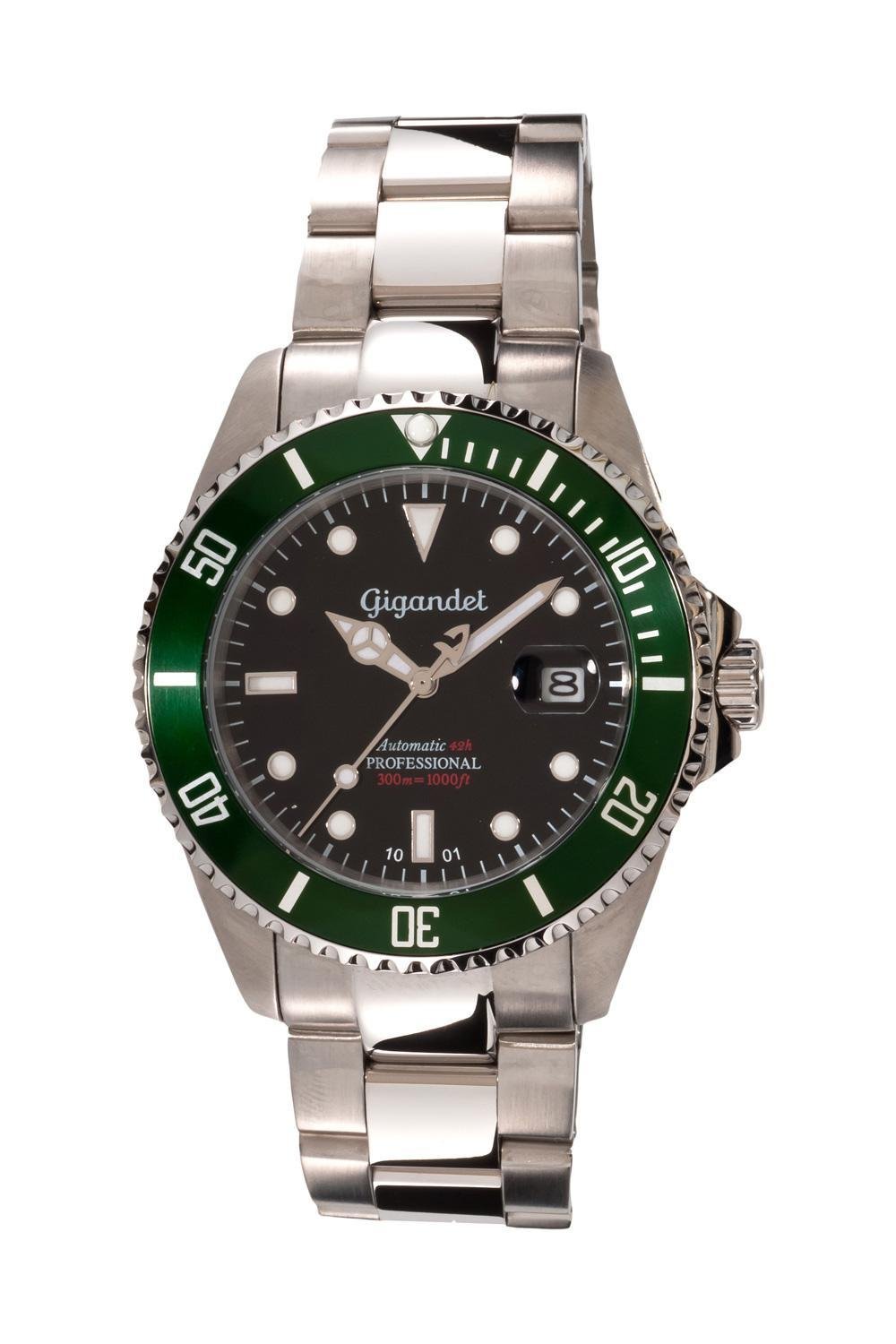 Годинник Gigandet Sea Ground Automatic Аналоговий Чоловічий Чорний Зелений G2-005, фото №1