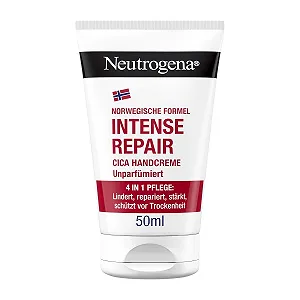 Крем для рук Neutrogena Intense Repair Cica Увлажняющий крем с 45% глицерином + Centella Asiatica для очень сухой, зудящей кожи рук - Фото 1