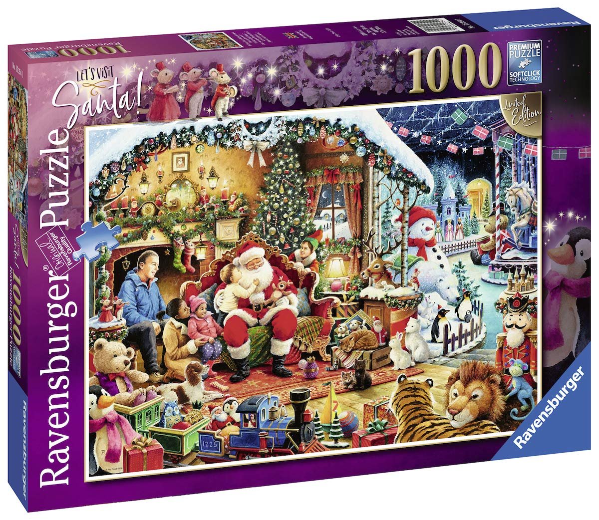 Пазл Ravensburger UK 15354 Let's Visit Santa Limited Edition 2018 1000 элементов, фото №7