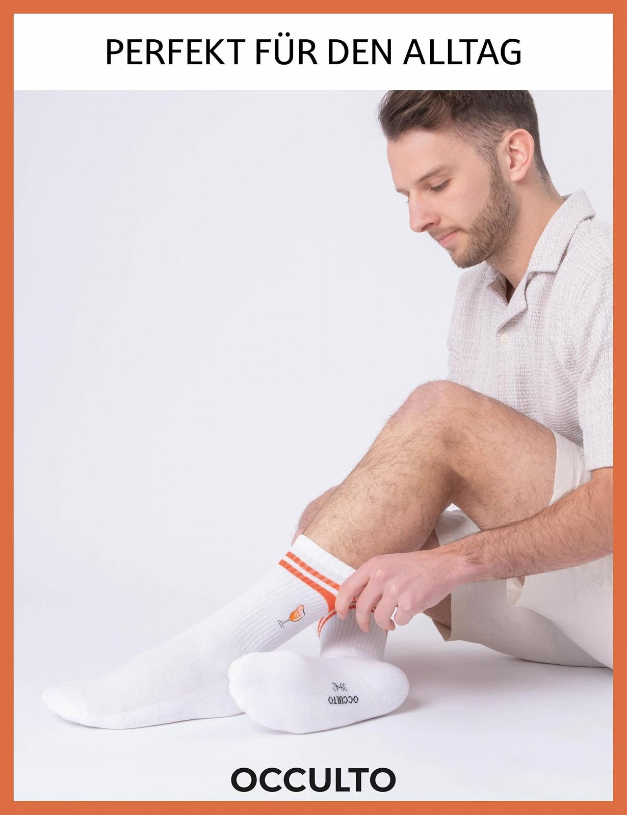 Теннисные носки Occulto Summer в полоску, 3 пары, фото №5