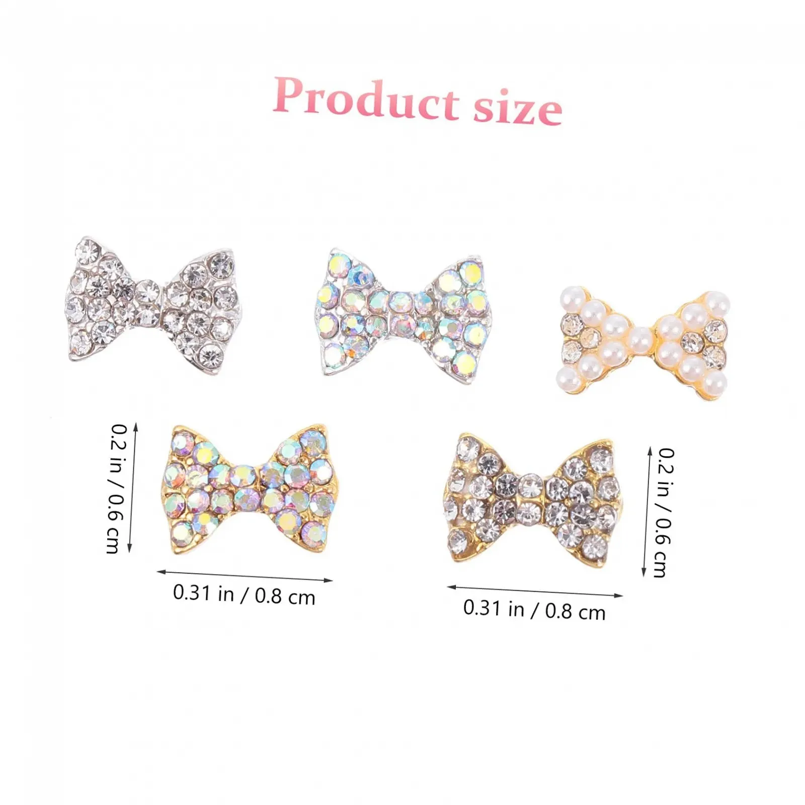 Прикраса для нігтів PLAFOPE Набір з 50 шт., фото №7