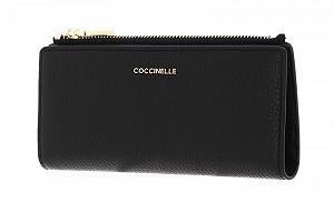 Кошелек Coccinelle Metallic Soft Кожа Grained Черный, черный, Modern - Фото 1