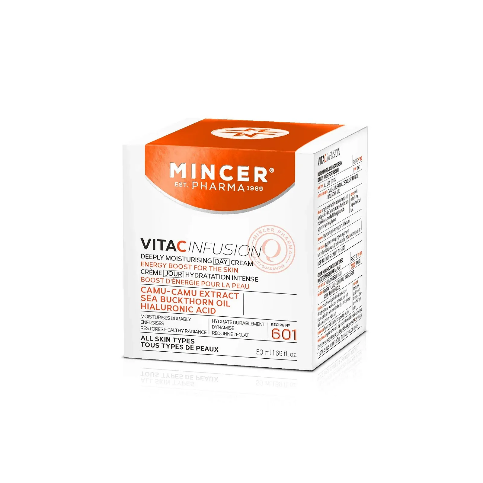 Денний крем для обличчя Mincer Pharma Vita C Infusion Глибоке зволоження 50 мл, фото №3 Денний крем для обличчя Mincer Pharma Vita C Infusion Глибоке зволоження 50 мл, фото №3