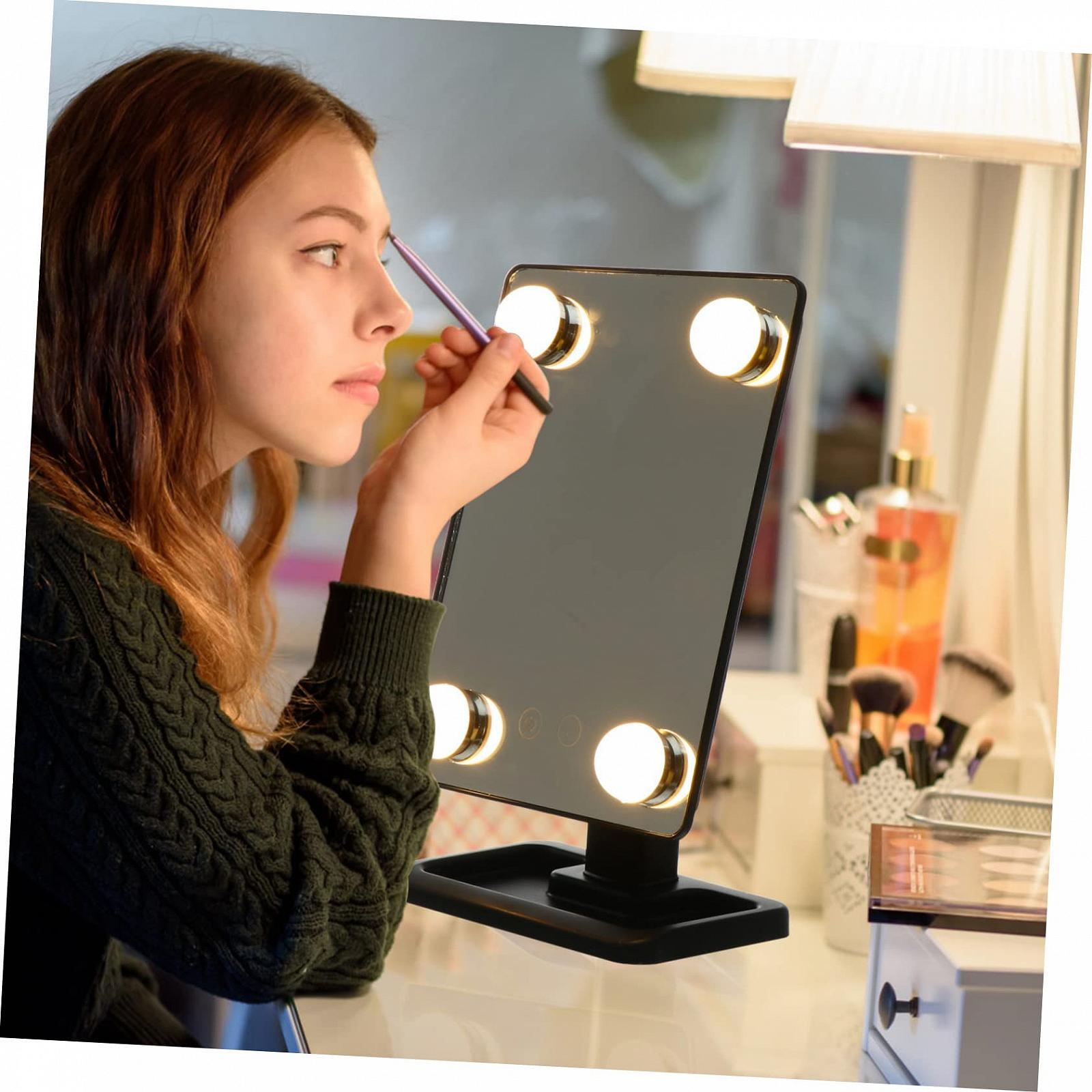 Дзеркало Angoily Led-косметичне компактне 2st ABS, фото №7