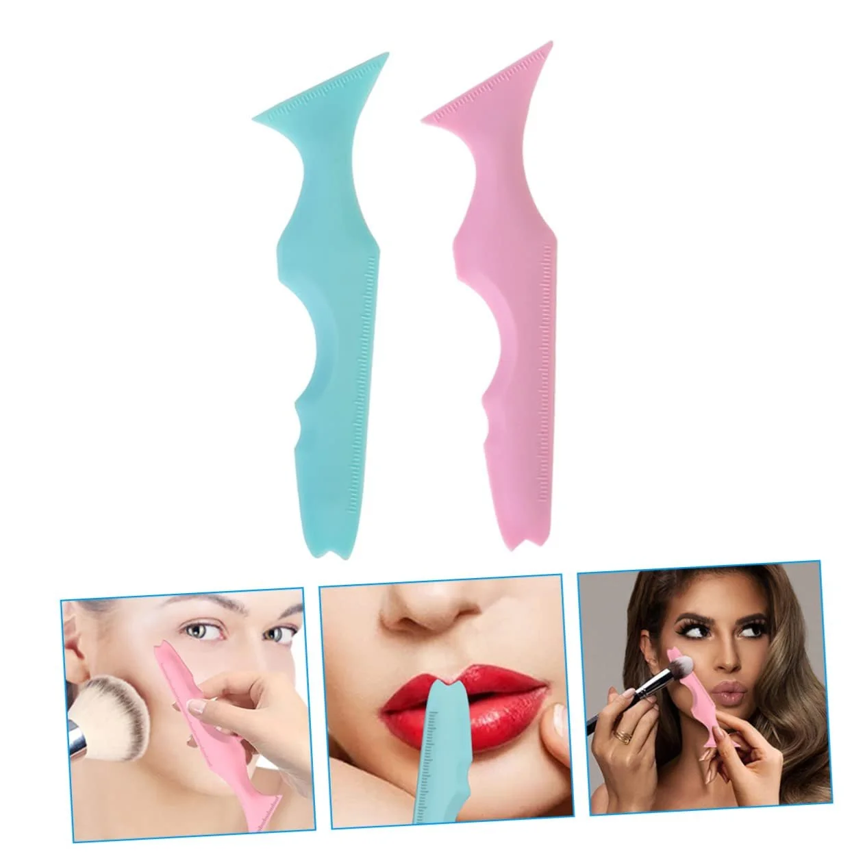 Трафарет для макіяжу Ipetboom Силіконовий 2 шт, фото №5