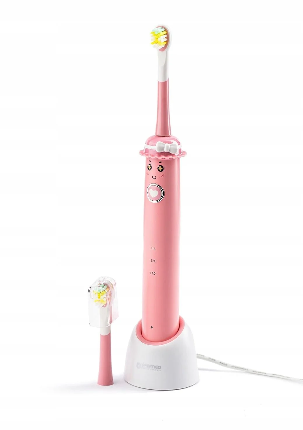 Электрическая звуковая зубная щетка HI-TECH MEDICAL ORO-SONIC KIDS Розовая, Желтая, фото №3