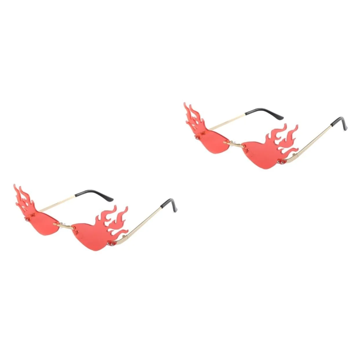 Сонцезахисні окуляри Овальні PACKOVE 2 шт Miss Red, червоний, фото №1