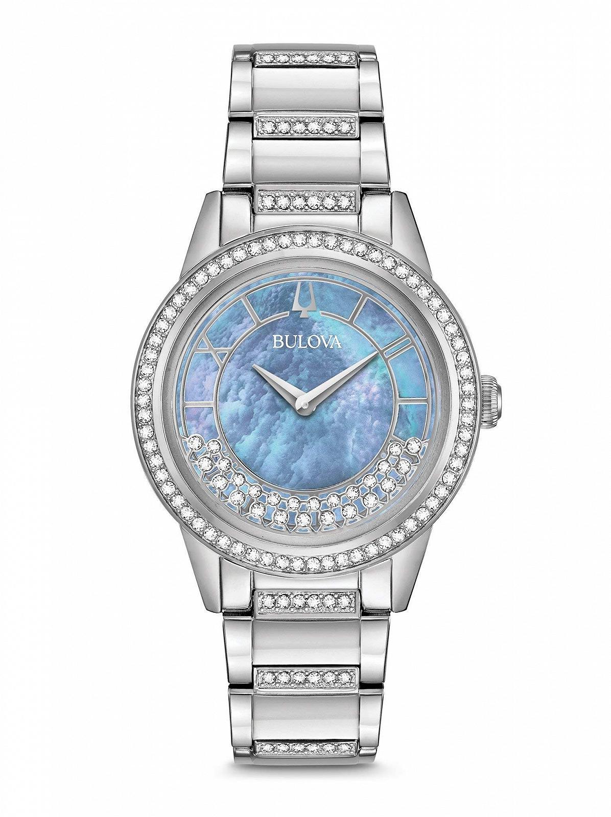 Женские аналоговые часы Bulova Classic 96L260, кварцевые, ремешок из нержавеющей стали, фото №1 Женские аналоговые часы Bulova Classic 96L260, кварцевые, ремешок из нержавеющей стали, фото №1