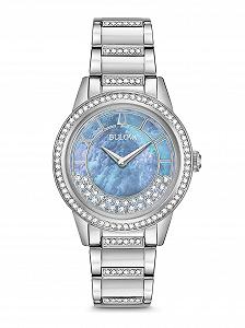 Женские аналоговые часы Bulova Classic 96L260, кварцевые, ремешок из нержавеющей стали - Фото 1