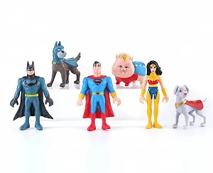 Набір фігурок Ліга супервихованців Super Hero та Super Pet дитячий набір іграшок 5,5-9 см 6 шт synthetic.ua - Фото 1