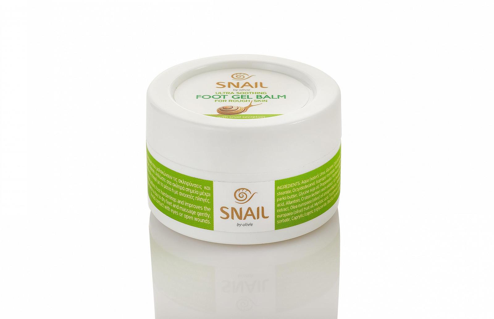 Гель-бальзам для ніг зі слизом равлика для потрісканої шкіри та мозолів, фото №1