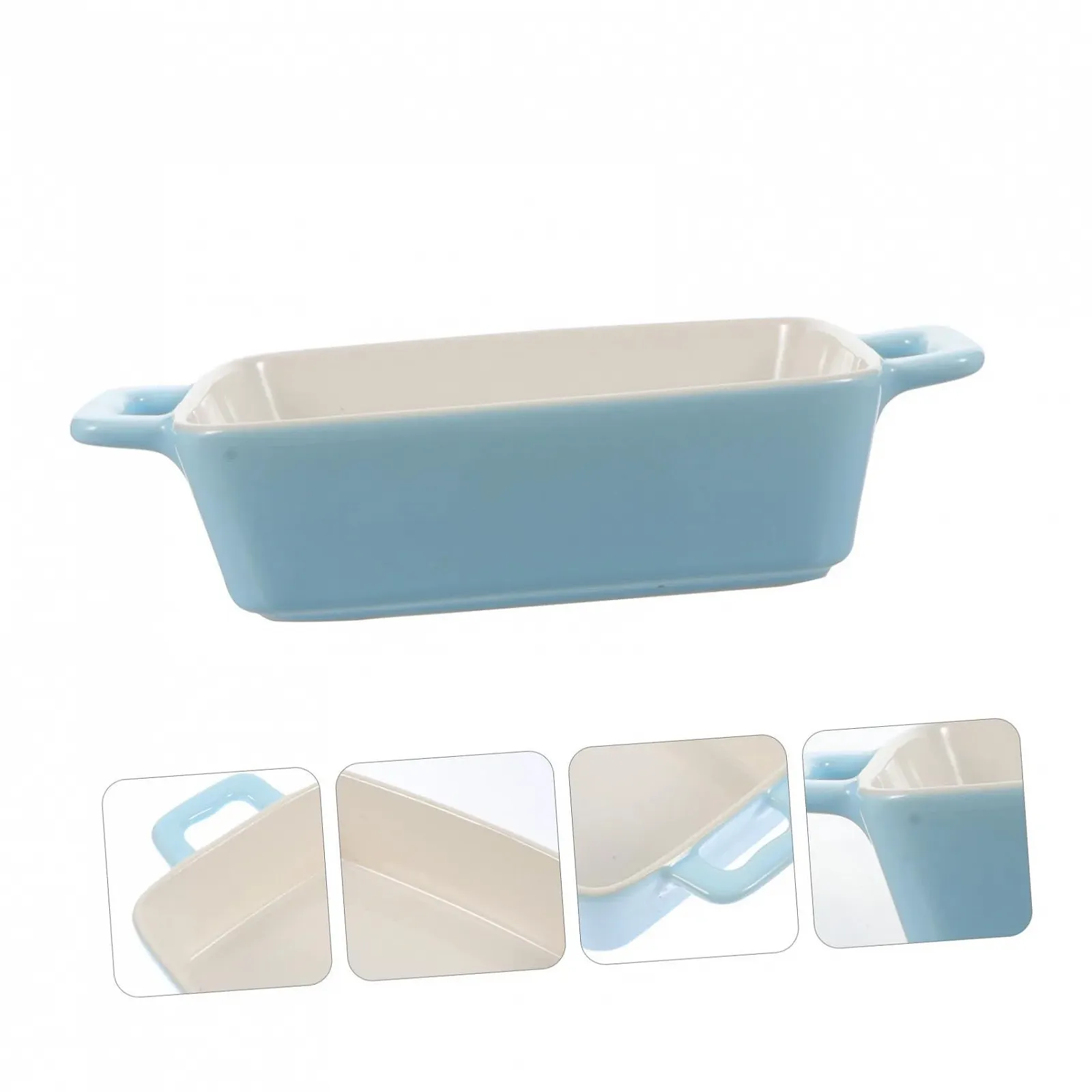Форма для запікання Garneck керамічна з двома ручками термостійка для посудомийної машини, фото №7