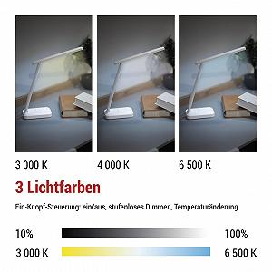 Аккумуляторная светодиодная настольная лампа EMOS AMY 6 Вт 200 лм белая synthetic.ua - Фото 1