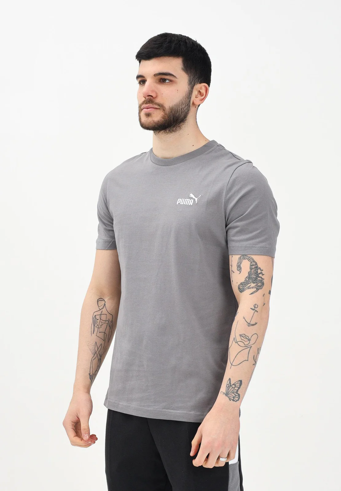 Футболка ESS Small No. 1 Logo Tee 68253579 Puma Сірий 2XL, фото №1