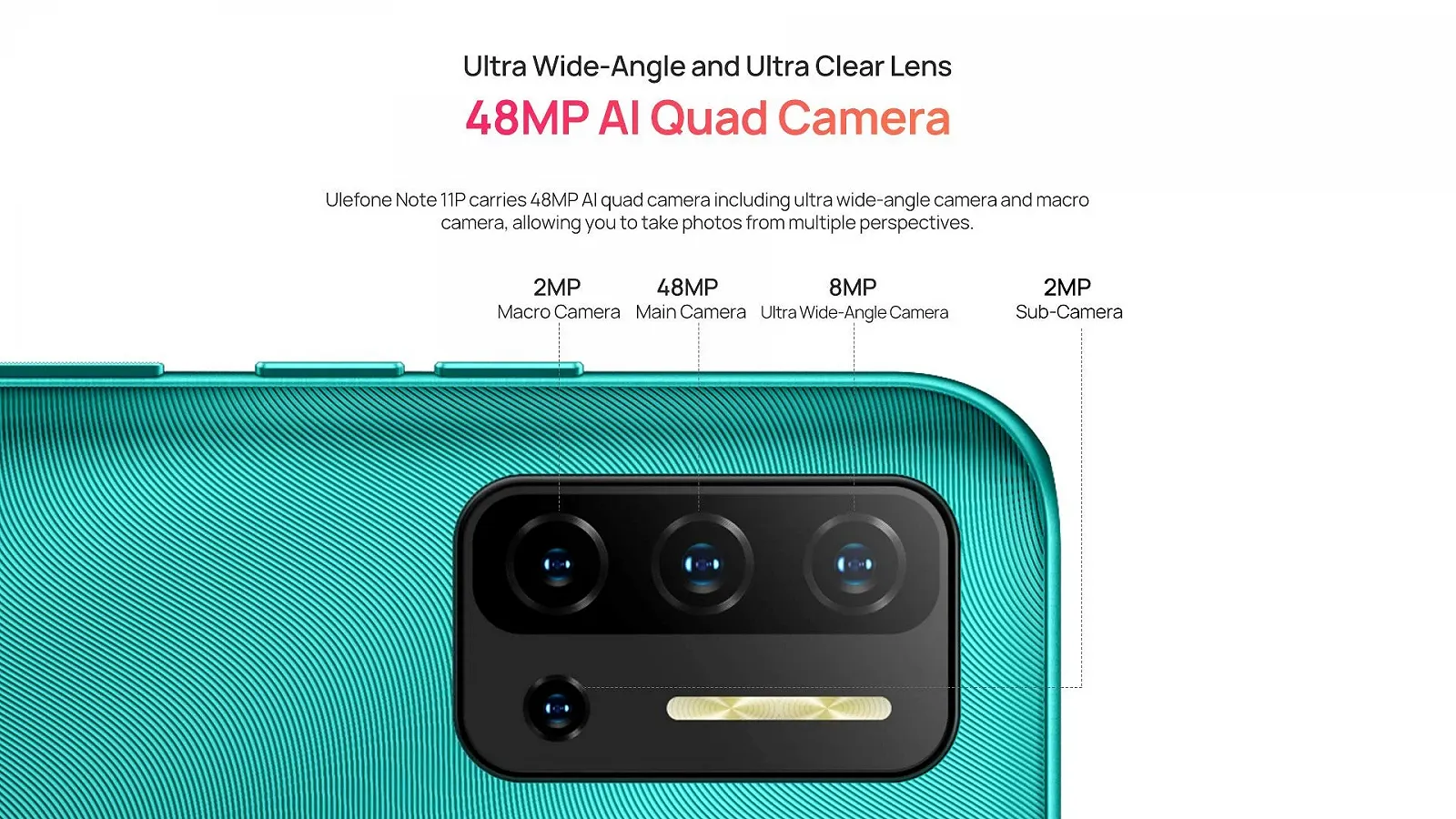 Смартфон Ulefone Note 11P 8/128GB 6.55", фото №4 Смартфон Ulefone Note 11P 8/128GB 6.55", фото №4