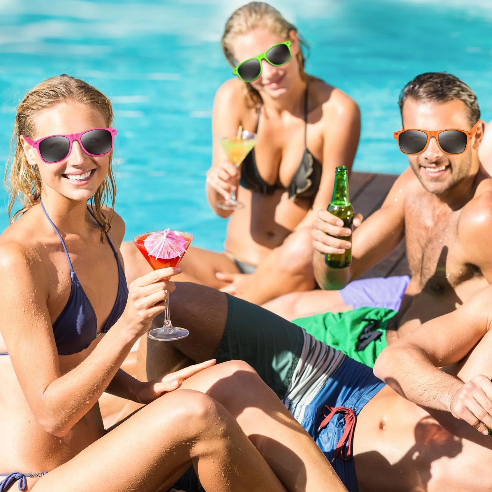 Солнцезащитные очки NEBURORA Neon, Неоновые, 24 шт, фото №2