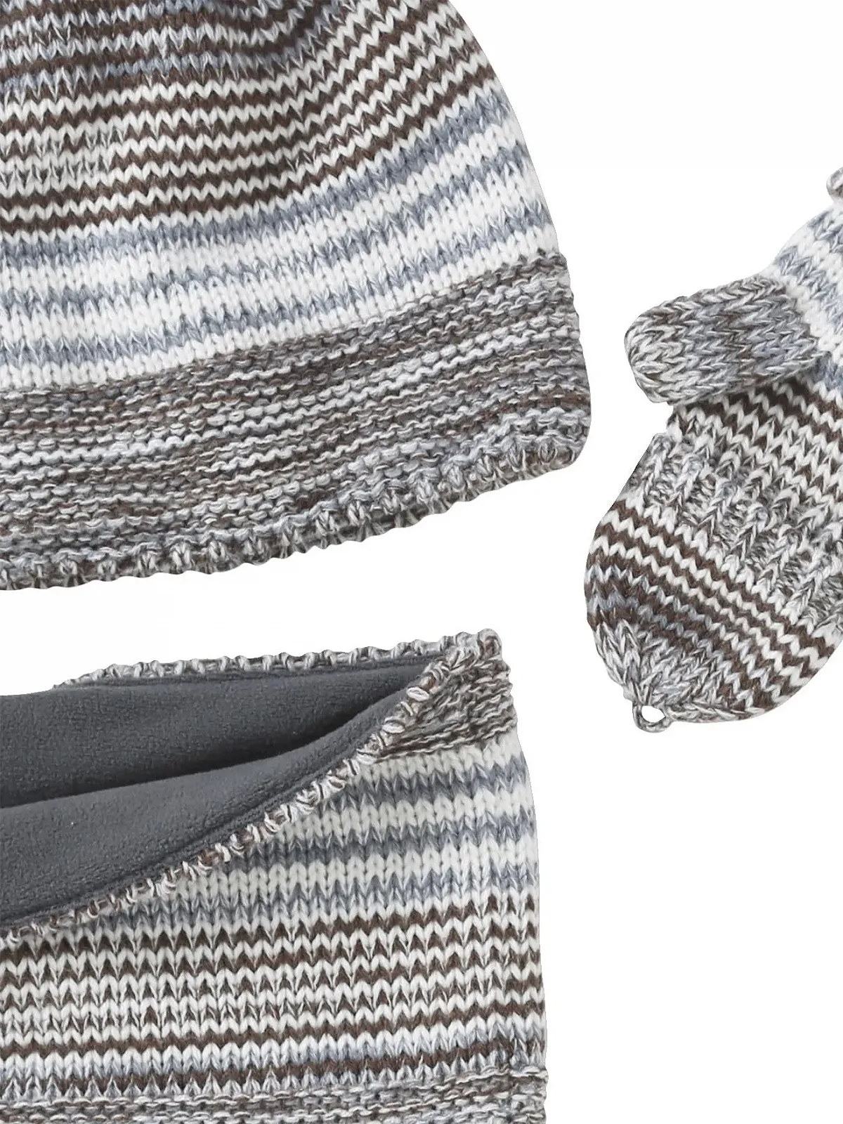 Комплект Шапка, Круглый шарф и перчатки Vertbaudet для мальчиков, фото №3 Комплект Шапка, Круглый шарф и перчатки Vertbaudet для мальчиков, фото №3