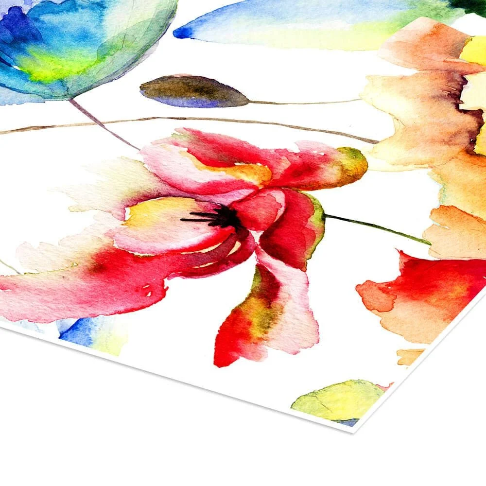 Постер Poppy and Tulips 50 x 70 см Цветной, фото №3