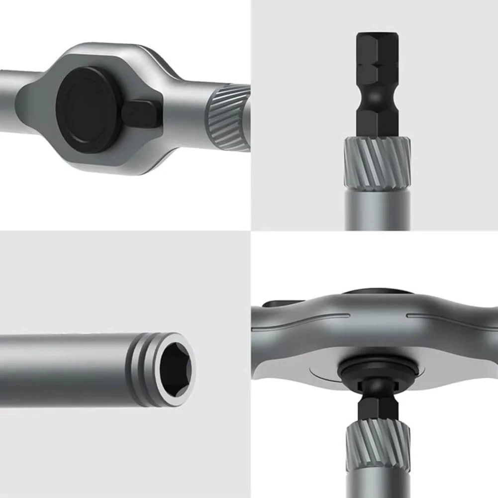 Набір магнітних викруток 24 в 1 з тріскачкою та знімною ручкою для дому та електроніки, фото №6