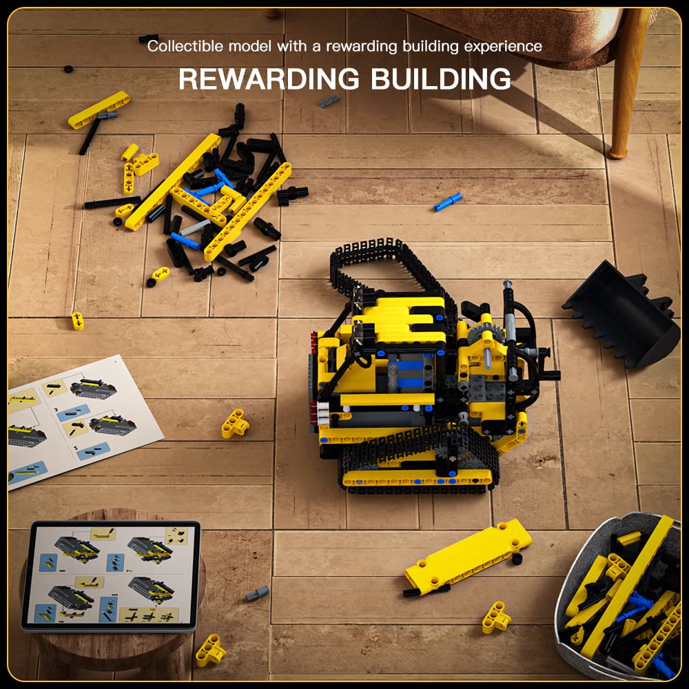 Игрушечный экскаватор Mould King 13014S Technik Remote Controlled Строительные блоки Гусеничный экскаватор Зажимной STEM Модельный набор Совместим с другими брендами (514 деталей), фото №4
