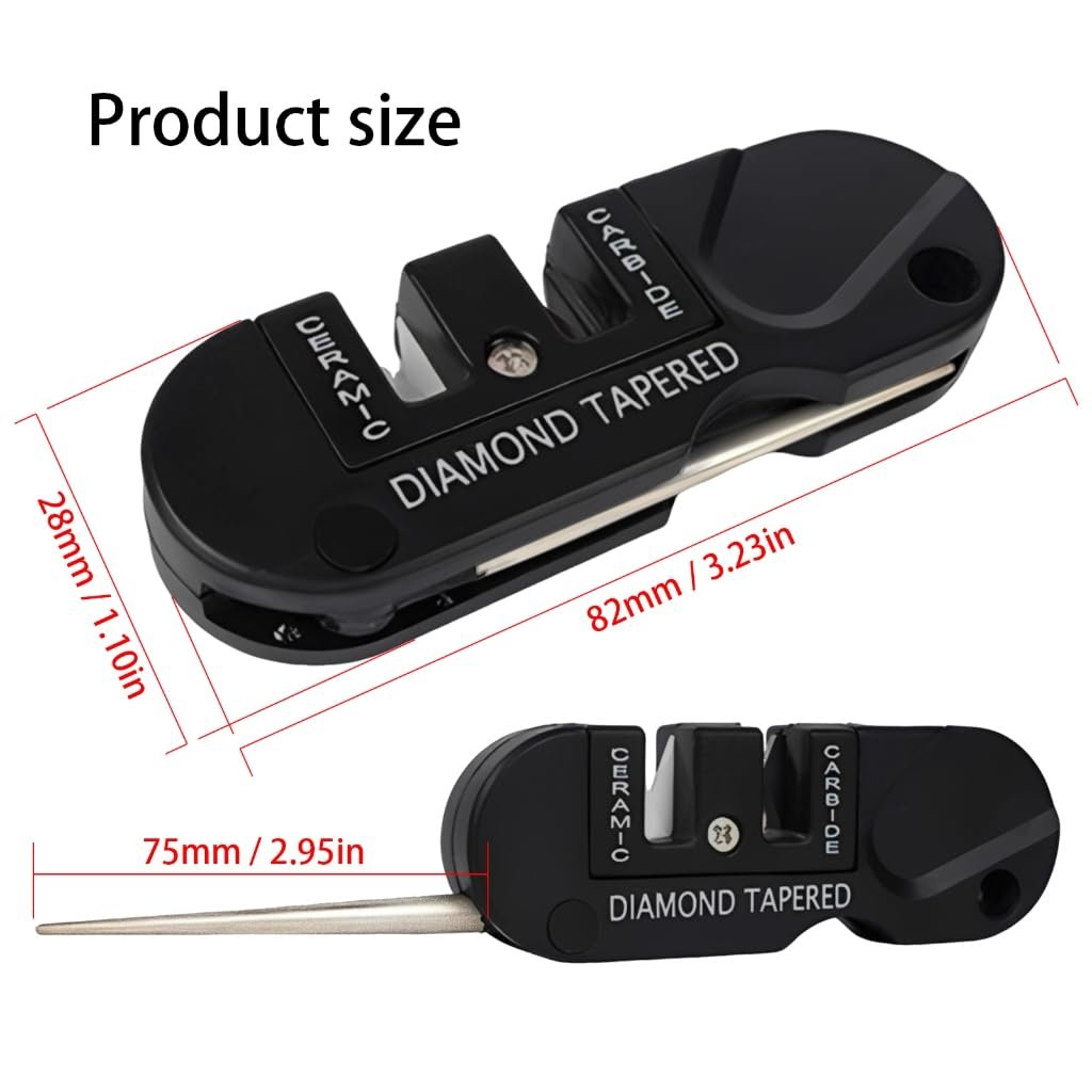 Точилка для ножів ручна Портативна багатофункціональна з отвором для шнурка, фото №2 Точилка для ножів ручна Портативна багатофункціональна з отвором для шнурка, фото №2