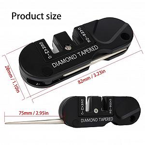 Точилка для ножів ручна Портативна багатофункціональна з отвором для шнурка synthetic.ua - Фото 1