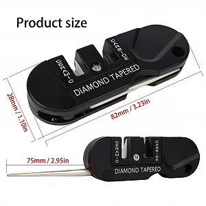 Точилка для ножів ручна Портативна багатофункціональна з отвором для шнурка synthetic.ua - Фото 1