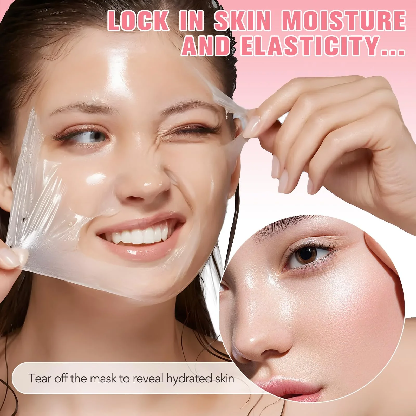 Нічна маска для обличчя з колагеном Organic Collagen Real Deep Mask з колагеном для сяючої шкіри, 75 мл, фото №9