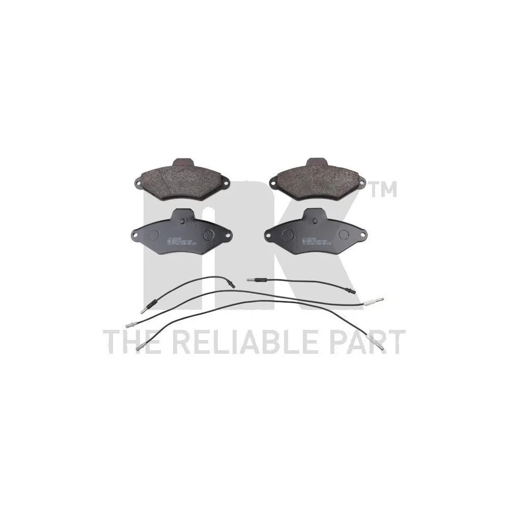 Комплект гальмівних колодок, дискове гальмо NK 221930 передня вісь для CITROËN, фото №1