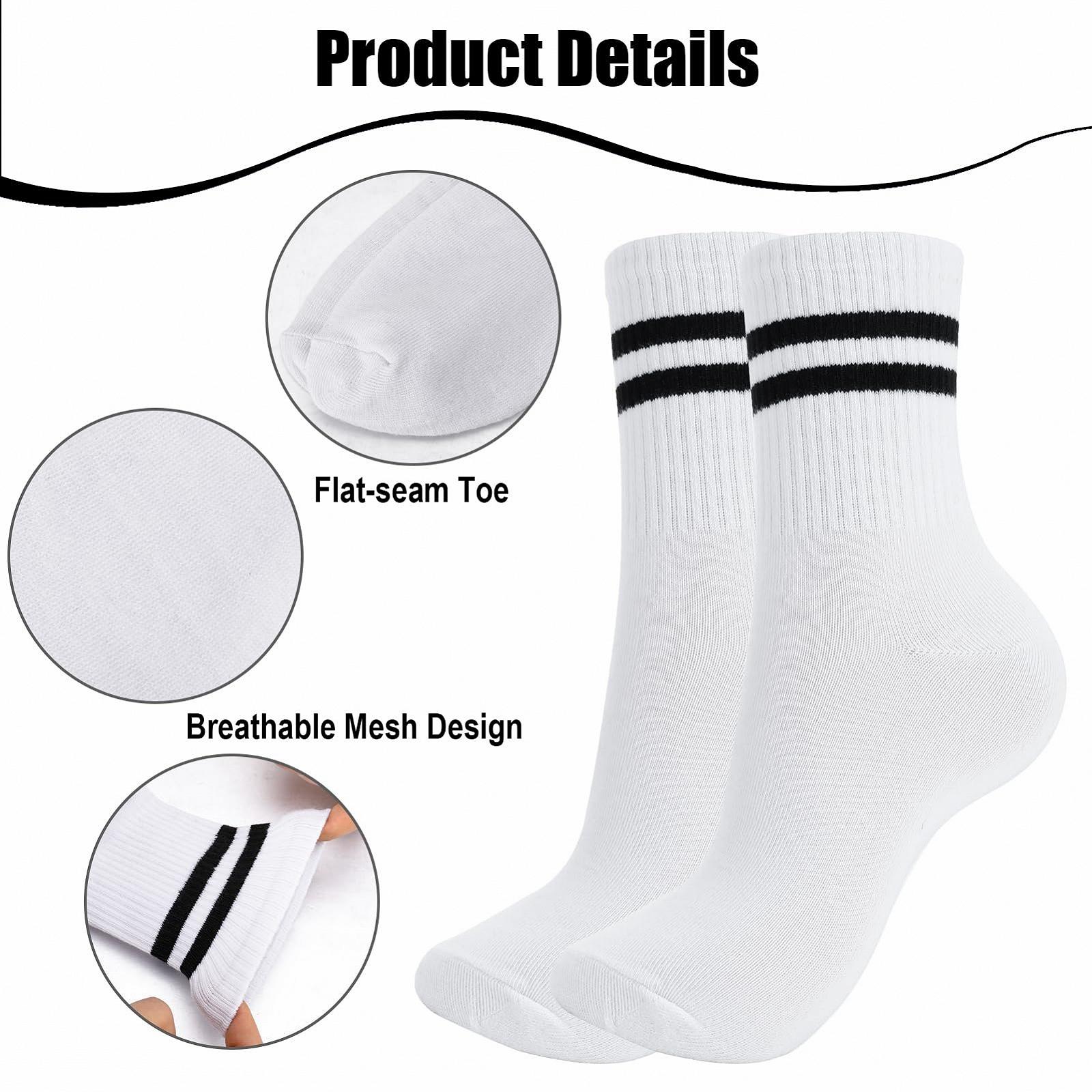 Носки Спортивные Женские с Полосками 39-42 Хлопок (6 пар), фото №3