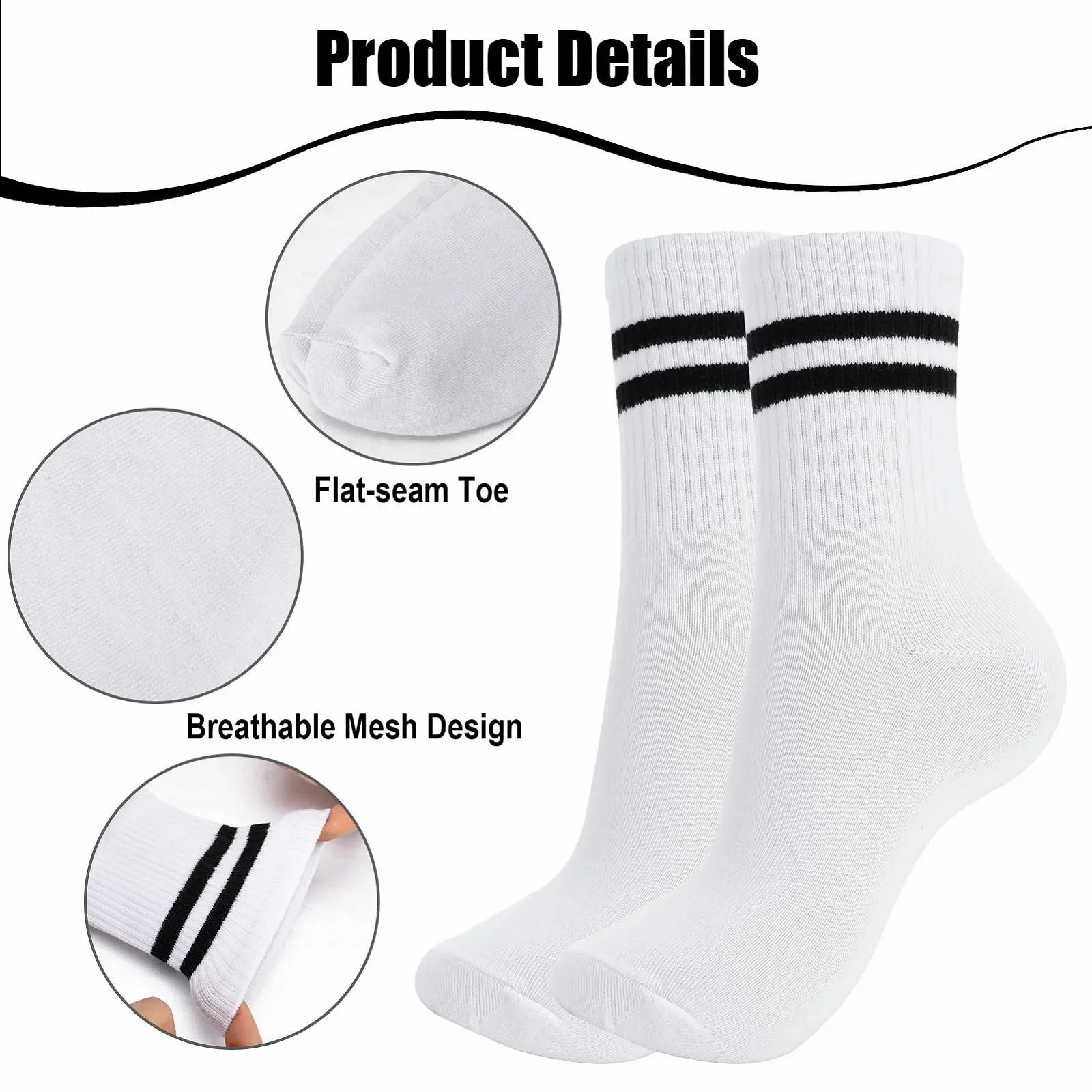 Шкарпетки Бавовняні Спортивні 6 пар, фото №3