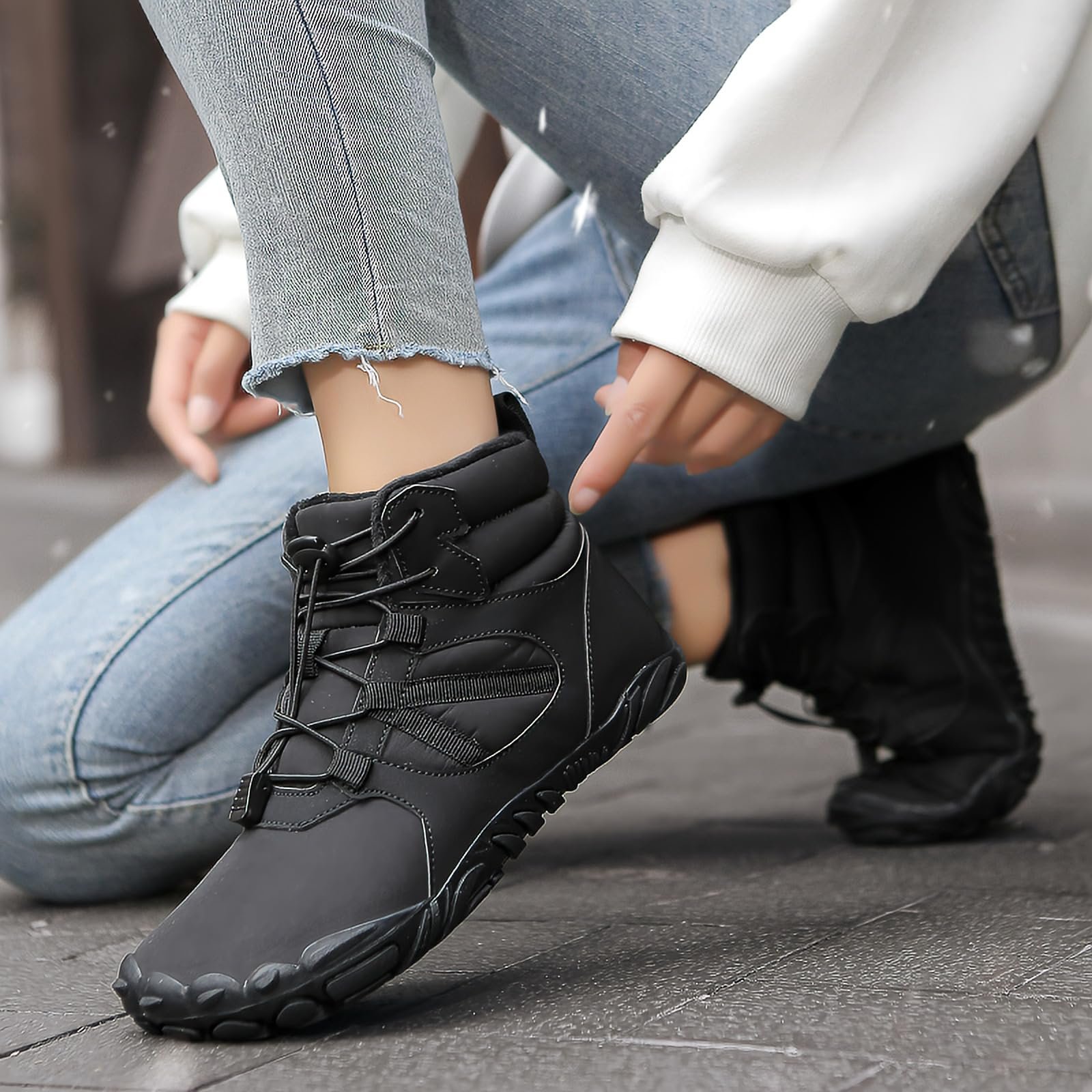 Ботинки зимние Payesrui Waterproof Unisex Легкие Нескользящие с теплой подкладкой для трейлраннинга, фото №6