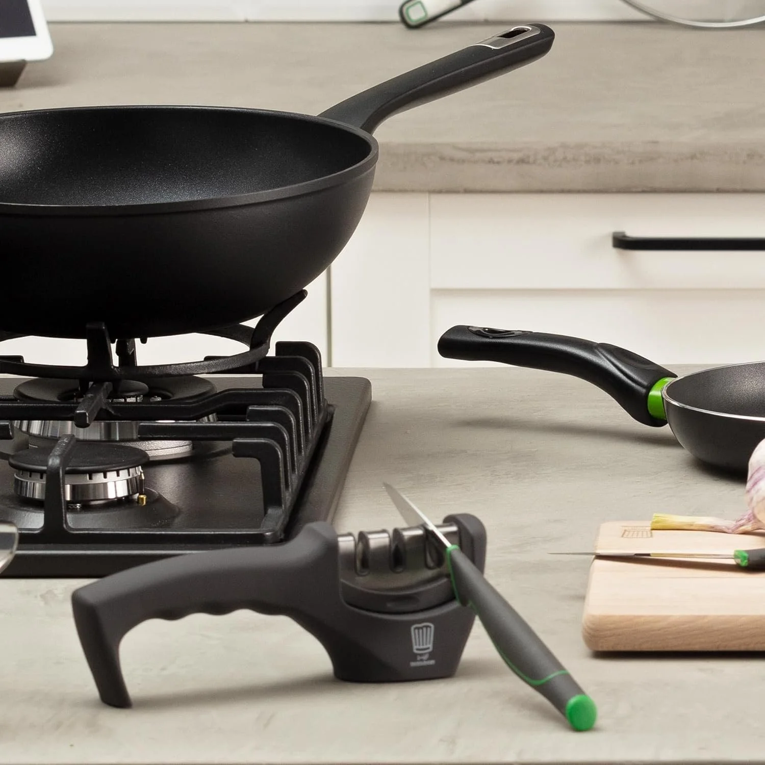 Точилка для ножів Chefkoch 210 x 50 x 75 мм Grey/Silver, фото №3