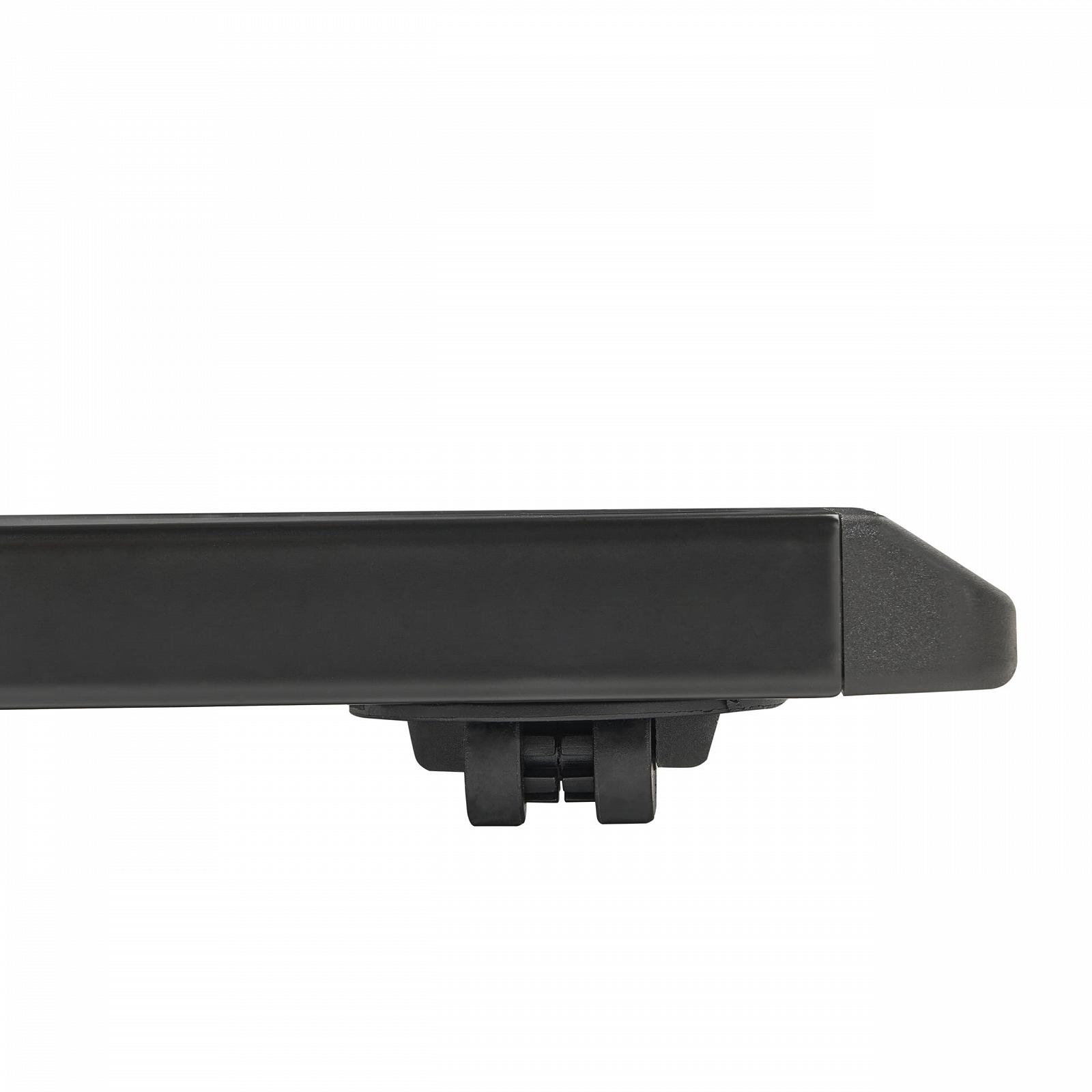 Столик для ноутбука Beliani Schola Регулируемый по высоте 70 x 40 см Эффект дерева Коричневый / Черный, фото №9