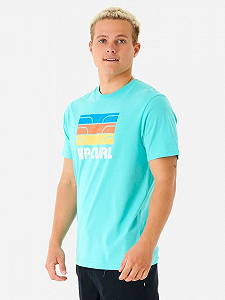 Футболка 03NMTE-46 Rip Curl Блакитний 2XL synthetic.ua - Фото 1