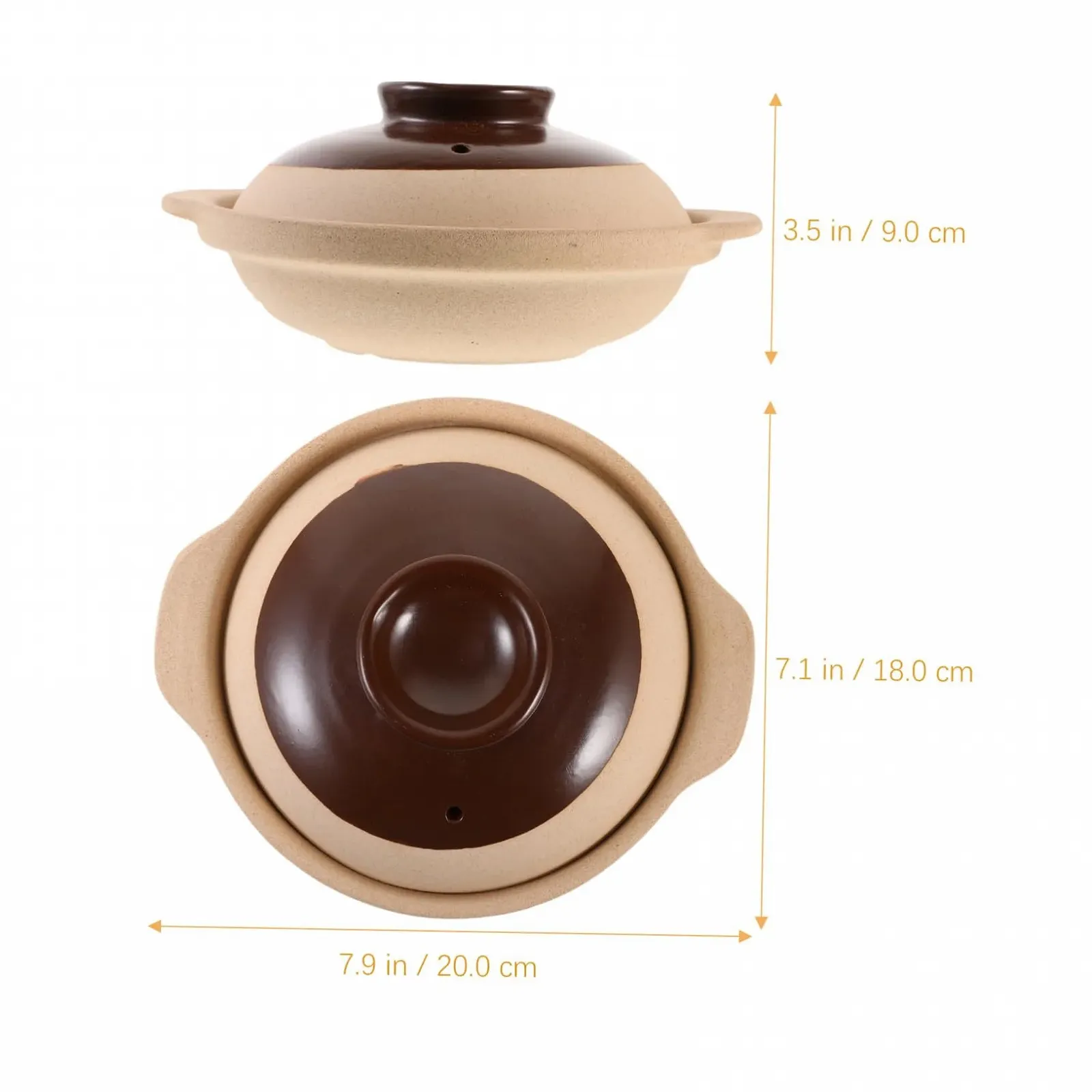 Кастрюля Cabilock керамическая антипригарное покрытие для газовых плит термостойкая компактная, фото №6