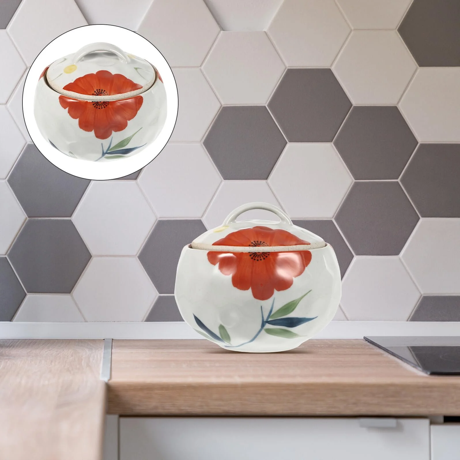 Горшок для запекания керамический с крышкой белый антипригарный, фото №8 Горшок для запекания керамический с крышкой белый антипригарный, фото №8