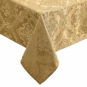 Скатертина Elrene Caiden Elegance Damask 120" x 60" Gold - Фото 1