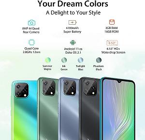 Смартфон 6.53" Blackview A55 3/16Gb 4G 2-SIM 8/5Мп Android 11 Phantom Black ціна на synthetic.ua - Фото 1 Смартфон 6.53" Blackview A55 3/16Gb 4G 2-SIM 8/5Мп Android 11 Phantom Black synthetic.ua - Фото 1