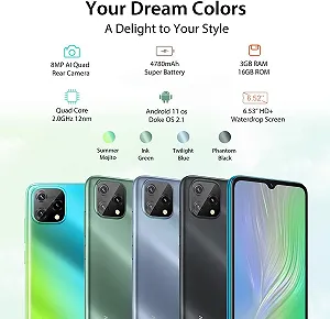 Смартфон 6.53" Blackview A55 3/16Gb 4G 2-SIM 8/5Мп Android 11 Phantom Black ціна на synthetic.ua - Фото 1 Смартфон 6.53" Blackview A55 3/16Gb 4G 2-SIM 8/5Мп Android 11 Phantom Black synthetic.ua - Фото 1