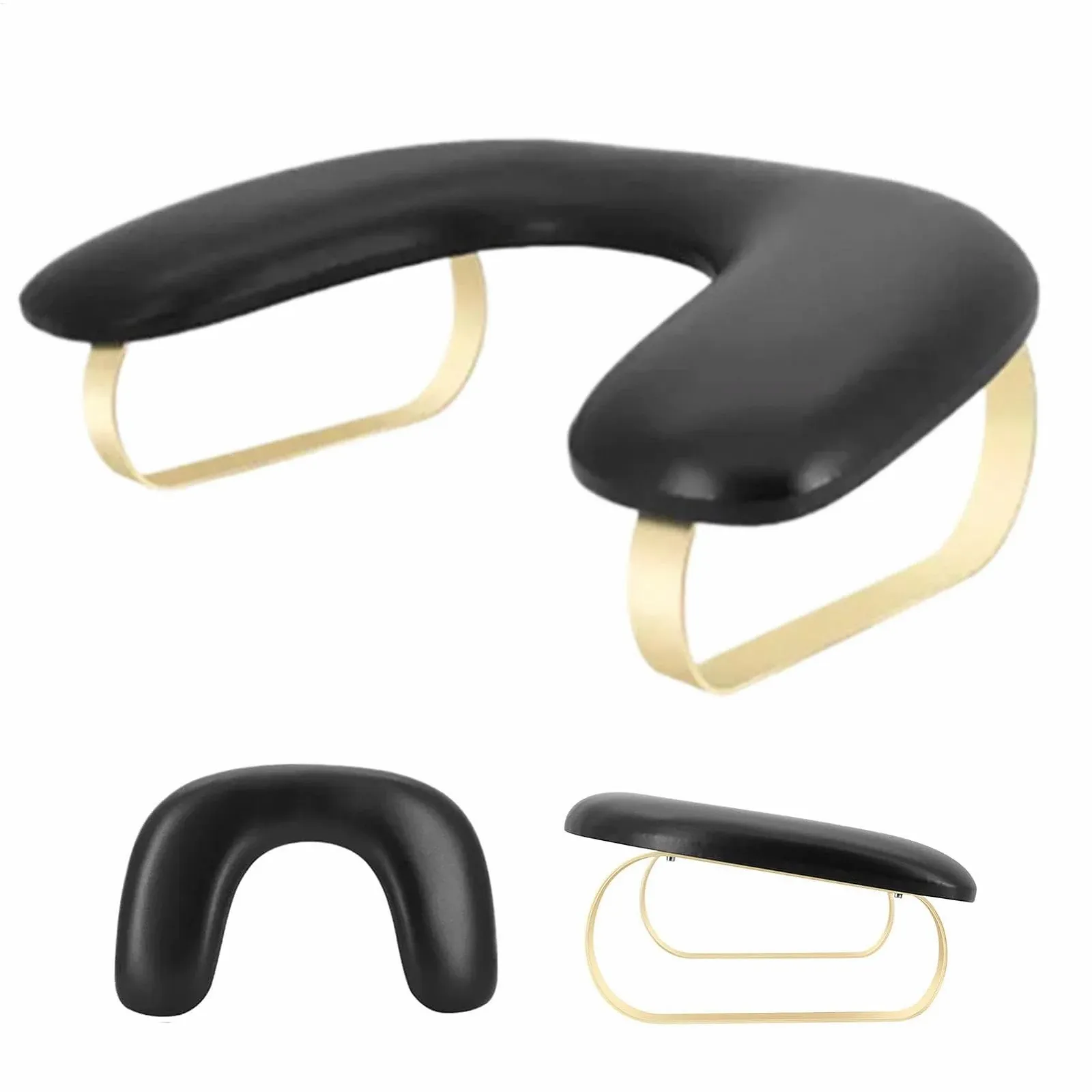 Підставка для рук майстра манікюру U-подібна зі штучної шкіри, знімна, фото №1