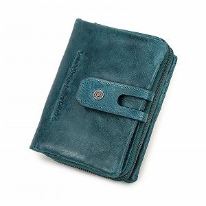 Гаманець Contacts Шкіряний Bifold/Trifold для монет, карт, з кишенею на блискавці, клатч - Фото 1