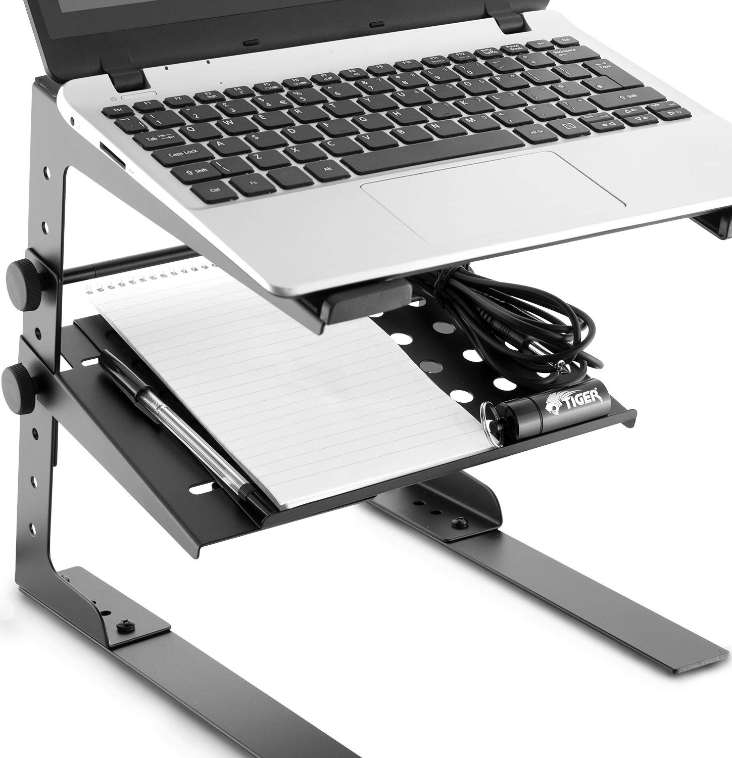 Стійка для ноутбука та DJ Tiger LEC18-BK з полицею, фото №6