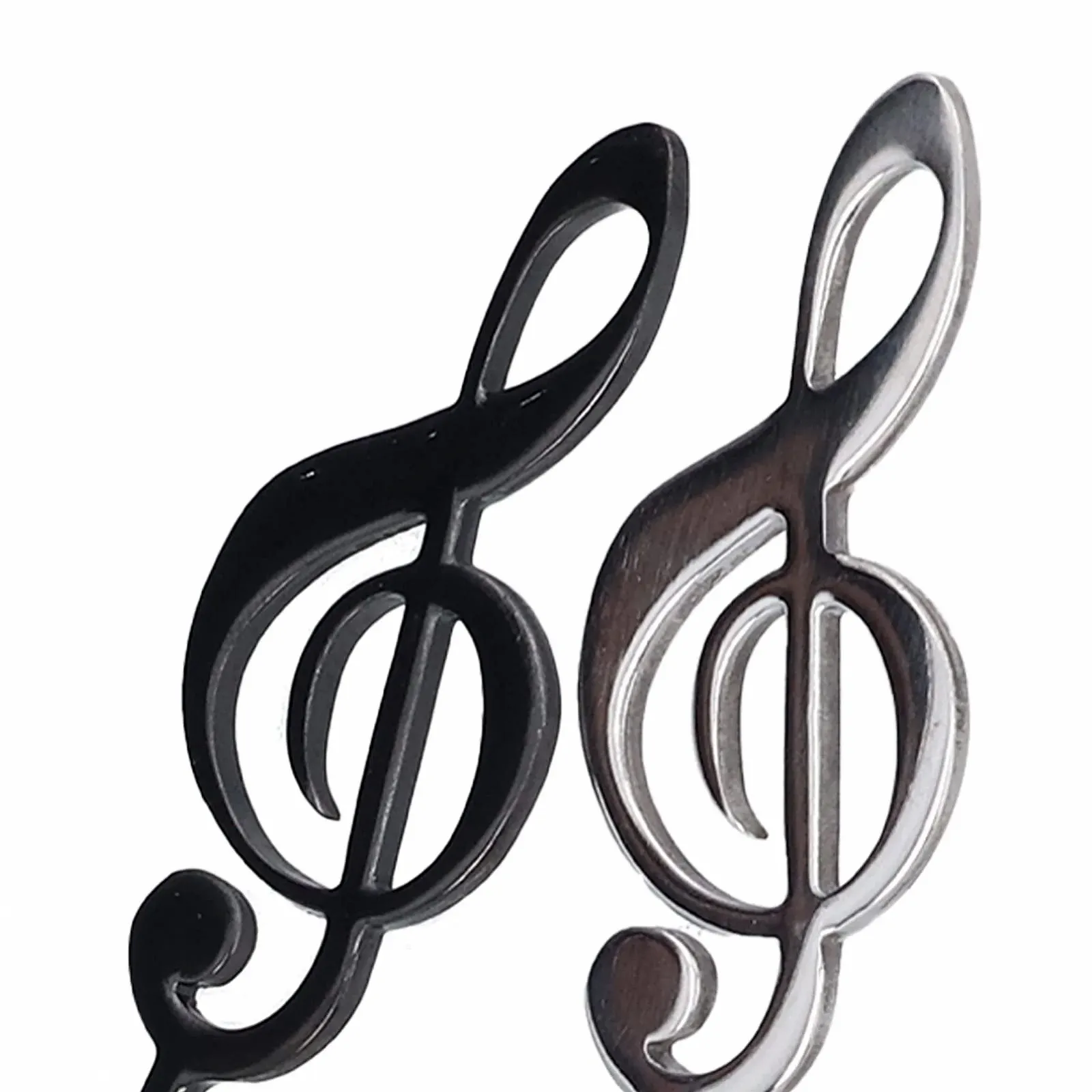 Ложка з нержавіючої сталі 304, 4 шт., Модель з музичними нотами для кави, 15,5 x 2,5 см, фото №6