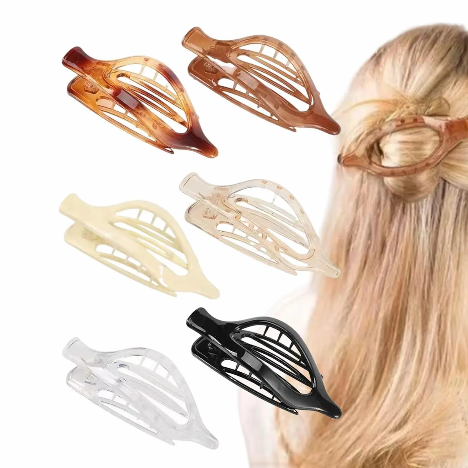Заколка для волос Acunny Утиный Клюв Плоская Винтажная Французская Боковая Скользящая Заколка-автомат Нескользящая Овальная Ультралегкая (6 шт. в упаковке), фото №1 Заколка для волос Acunny Утиный Клюв Плоская Винтажная Французская Боковая Скользящая Заколка-автомат Нескользящая Овальная Ультралегкая (6 шт. в упаковке), фото №1