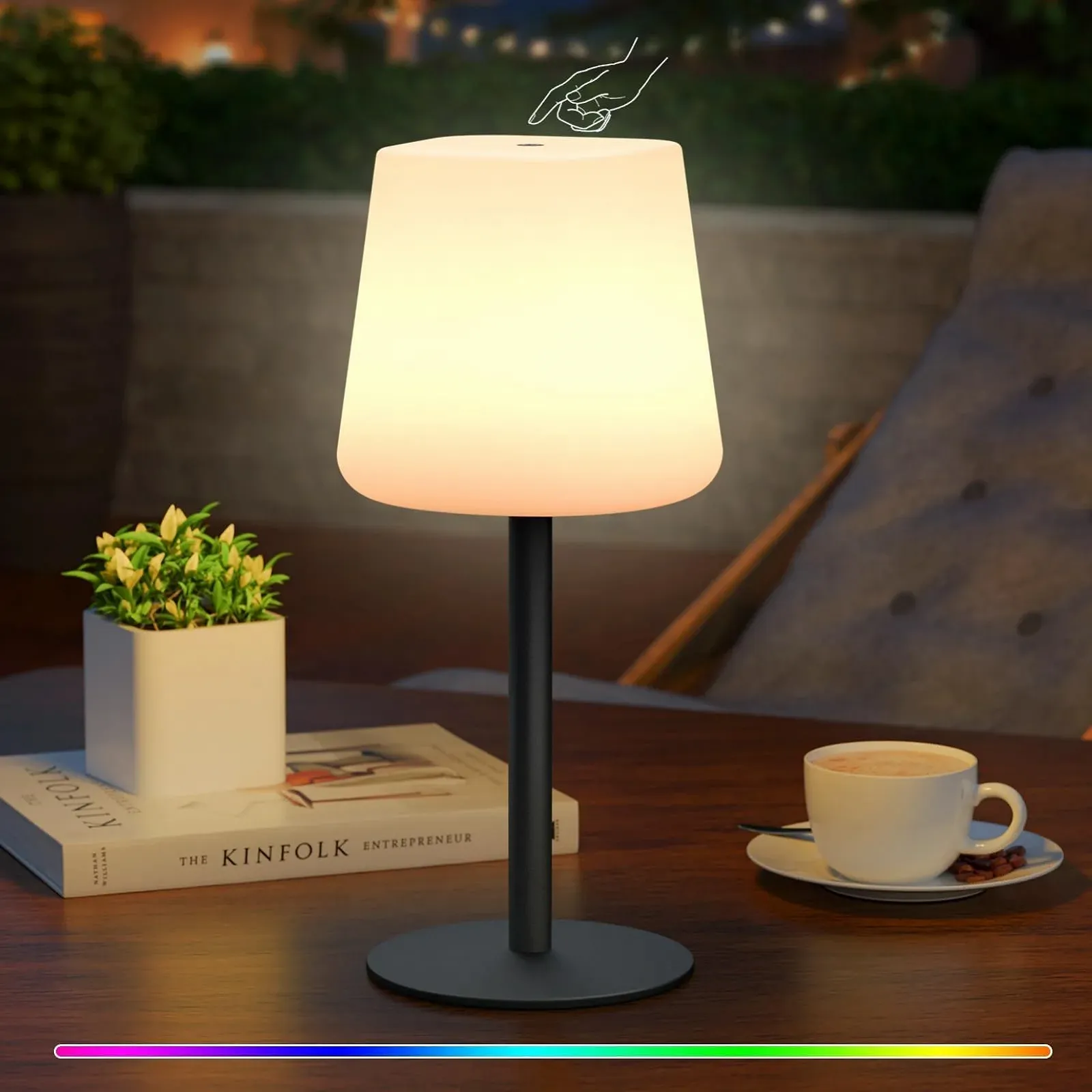 Светодиодная настольная лампа MALUX круглая, фото №1