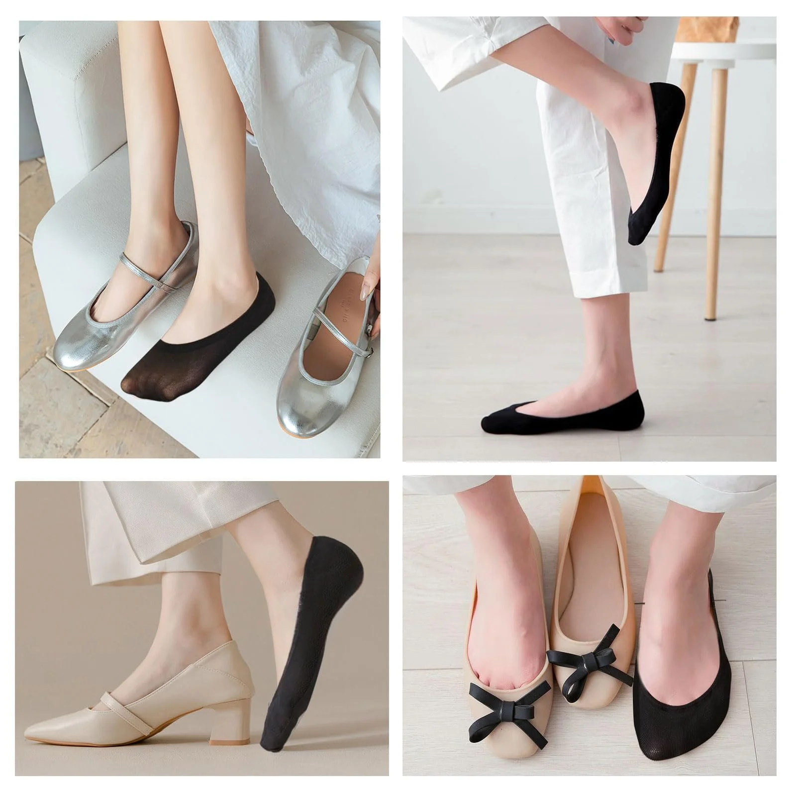 8 пар жіночих шкарпеток, шкарпетки-балетки, фото №5 8 пар жіночих шкарпеток, шкарпетки-балетки, фото №5